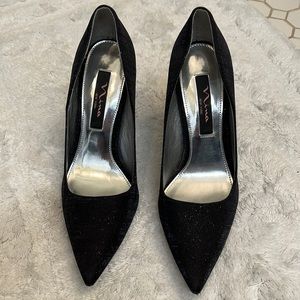 Nina Black sparkle heels 7